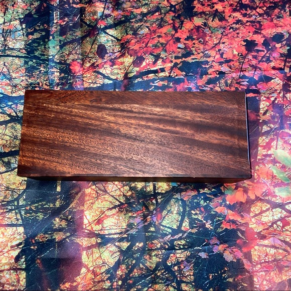 Acacia Wood Tea Storage Box from World Market - Picture 6 of 9